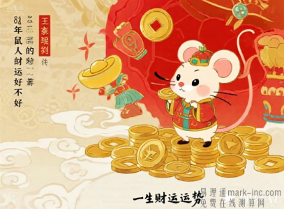 84年鼠人的财运好不好：中年（火土大运）爆发增长，晚年平稳守成