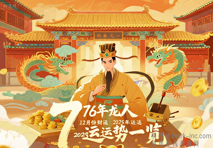 76年龙人12月份财运 2025年运势一览