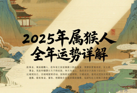 2025年属猴人全年运势详解 事业财运健康完整版