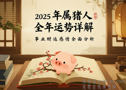 2025年属猪人全年运势详解：事业财运感情全面分析