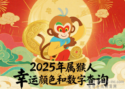 2025年属猴人幸运颜色和幸运数字查询