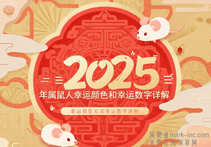 2025年属鼠人幸运颜色和幸运数字详解